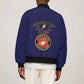 Montford Point Marines Sleeve Zip Bomber Jacket African American Heroes Navy Blue - African Pride