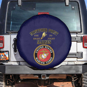 Montford Point Marines Spare Tire Cover African American Heroes Navy Blue - African Pride