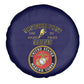 Montford Point Marines Spare Tire Cover African American Heroes Navy Blue - African Pride