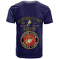 Montford Point Marines T shirt African American Heroes Navy Blue - African Pride