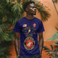 Montford Point Marines T shirt African American Heroes Navy Blue - African Pride