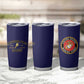 Montford Point Marines Tumbler Cup African American Heroes Navy Blue - African Pride