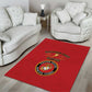 Montford Point Marines Area Rug African American Heroes Red - African Pride