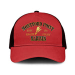 Montford Point Marines Baseball Net Cap African American Heroes Red - African Pride