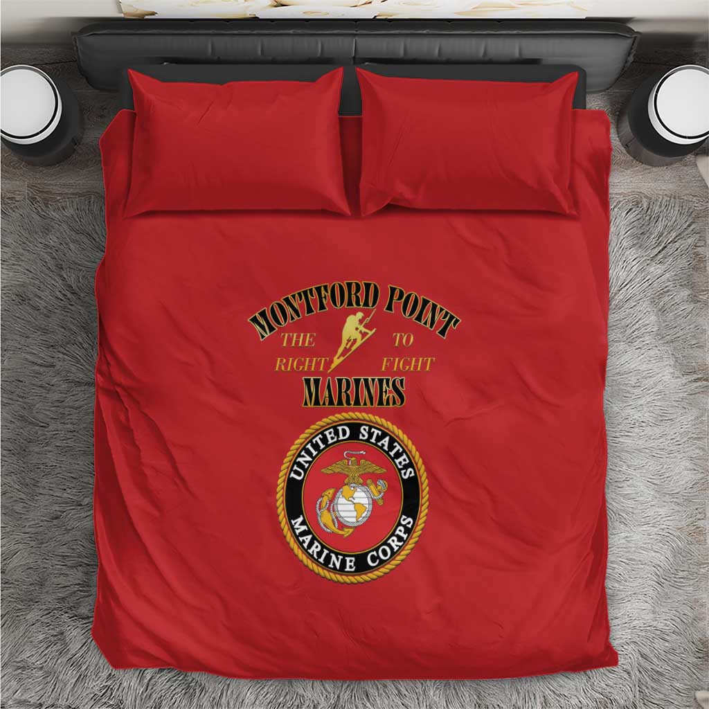 Montford Point Marines Bedding Set African American Heroes Red - African Pride