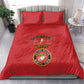 Montford Point Marines Bedding Set African American Heroes Red - African Pride