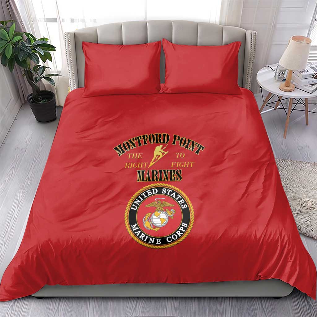 Montford Point Marines Bedding Set African American Heroes Red - African Pride