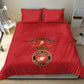 Montford Point Marines Bedding Set African American Heroes Red - African Pride