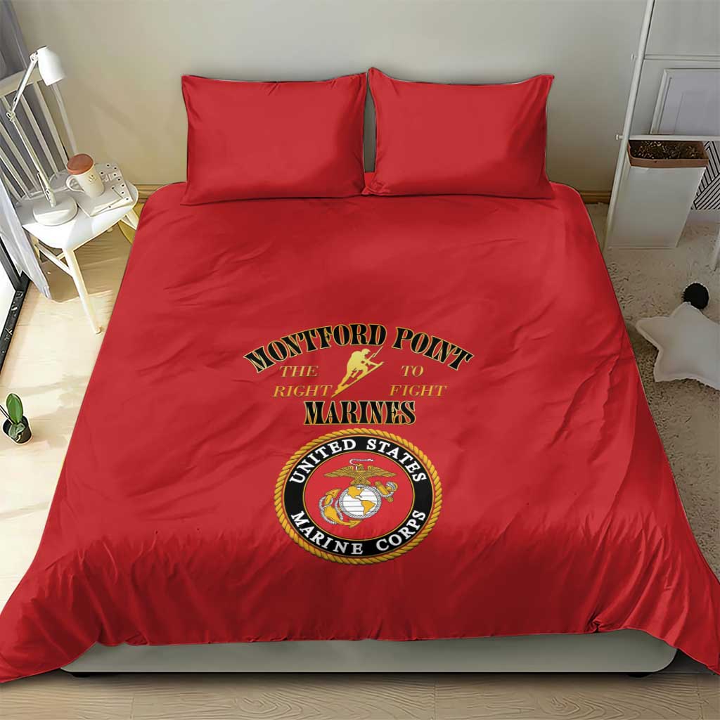 Montford Point Marines Bedding Set African American Heroes Red - African Pride