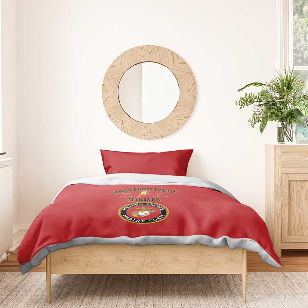 Montford Point Marines Bedding Set African American Heroes Red - African Pride