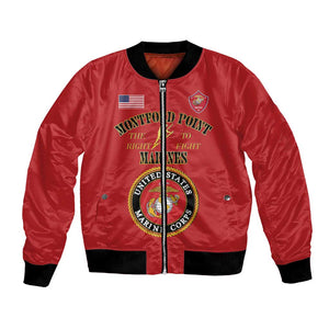 Montford Point Marines Bomber Jacket African American Heroes Red - African Pride