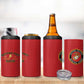 Montford Point Marines 4 in 1 Can Cooler Tumbler African American Heroes Red - African Pride