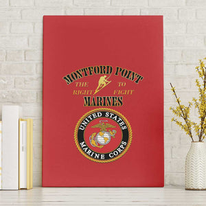 Montford Point Marines Canvas Wall Art African American Heroes Red - African Pride