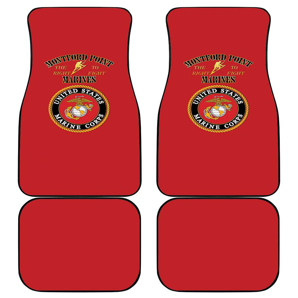 Montford Point Marines Car Mats African American Heroes Red - African Pride