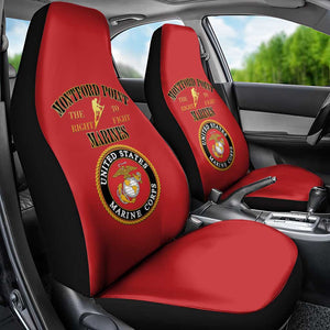 Montford Point Marines Car Seat Cover African American Heroes Red - African Pride