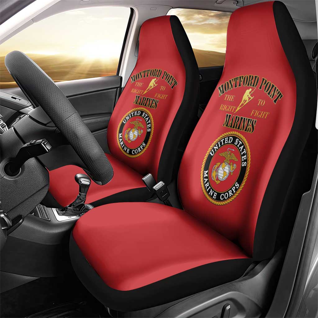 Montford Point Marines Car Seat Cover African American Heroes Red - African Pride