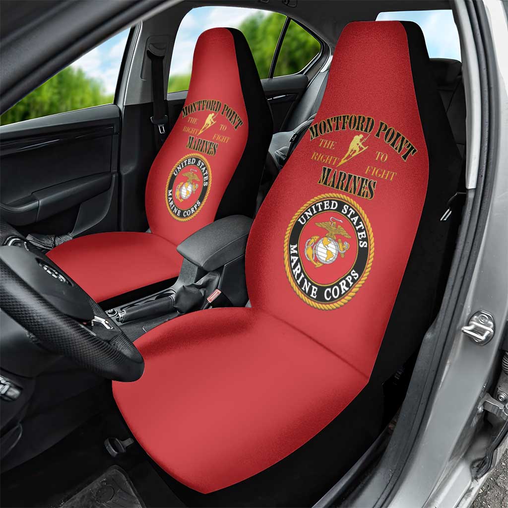 Montford Point Marines Car Seat Cover African American Heroes Red - African Pride