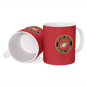 African American Marine Corps Legacy Ceramic Mug Montford Point Heritage Red