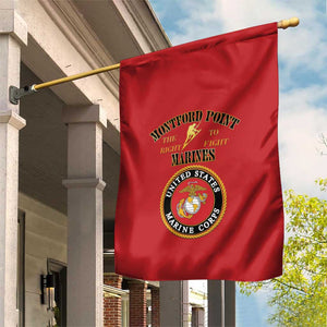Montford Point Marines Garden Flag African American Heroes Red - African Pride
