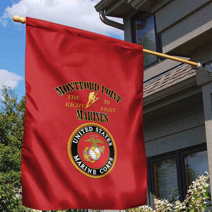 Montford Point Marines Garden Flag African American Heroes Red - African Pride