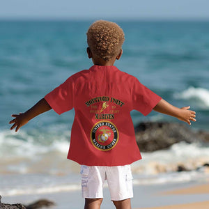 Montford Point Marines Kid Hawaiian Shirt African American Heroes Red - African Pride