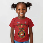Montford Point Marines Kid T shirt African American Heroes Red - African Pride