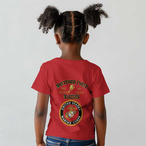 Montford Point Marines Kid T shirt African American Heroes Red - African Pride