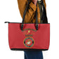Montford Point Marines Leather Tote Bag African American Heroes Red - African Pride