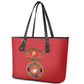 Montford Point Marines Leather Tote Bag African American Heroes Red - African Pride