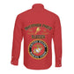 Montford Point Marines Long Sleeve Button Shirt African American Heroes Red - African Pride