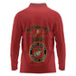 Montford Point Marines Long Sleeve Polo Shirt African American Heroes Red - African Pride