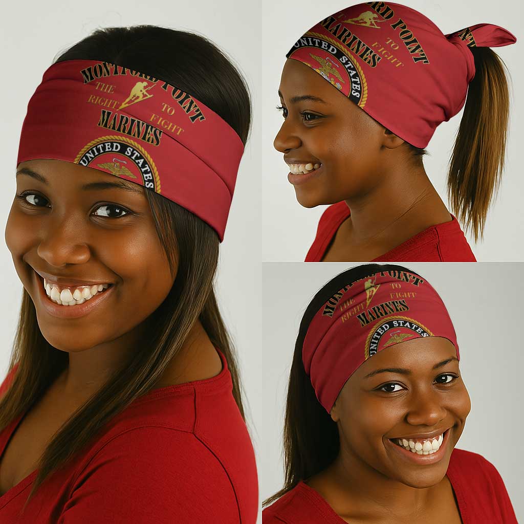 Montford Point Marines Neck Gaiter African American Heroes Red - African Pride
