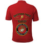 Montford Point Marines Polo Shirt African American Heroes Red - African Pride