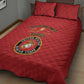 Montford Point Marines Quilt Bed Set African American Heroes Red - African Pride