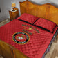 Montford Point Marines Quilt Bed Set African American Heroes Red - African Pride