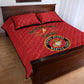 Montford Point Marines Quilt Bed Set African American Heroes Red - African Pride