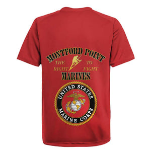 Montford Point Marines Rugby Jersey African American Heroes Red - African Pride