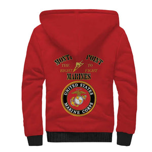 Montford Point Marines Sherpa Hoodie African American Heroes Red - African Pride