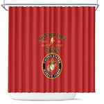 Montford Point Marines Shower Curtain African American Heroes Red - African Pride
