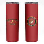 Montford Point Marines Skinny Tumbler African American Heroes Red - African Pride