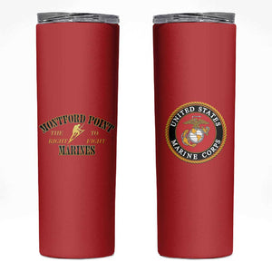 Montford Point Marines Skinny Tumbler African American Heroes Red - African Pride