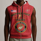 Montford Point Marines Sleeveless Zip Hoodie African American Heroes Red - African Pride