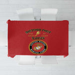 Montford Point Marines Tablecloth African American Heroes Red - African Pride