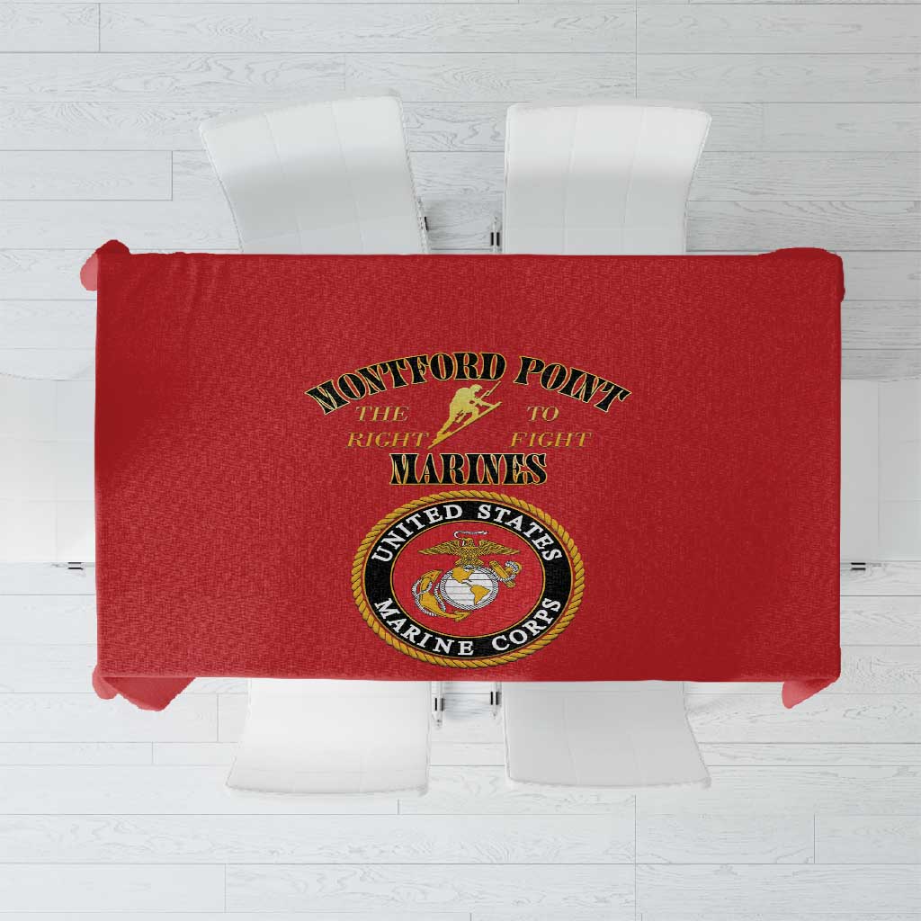Montford Point Marines Tablecloth African American Heroes Red - African Pride