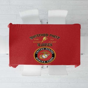 Montford Point Marines Tablecloth African American Heroes Red - African Pride