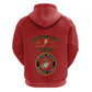 Montford Point Marines Zip Hoodie African American Heroes Red - African Pride