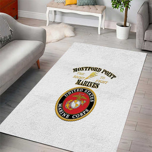 Montford Point Marines Area Rug African American Heroes White - African Pride