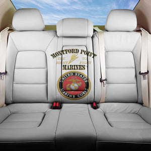 Montford Point Marines Back Car Seat Cover African American Heroes White - African Pride