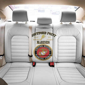 Montford Point Marines Back Car Seat Cover African American Heroes White - African Pride