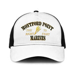Montford Point Marines Baseball Net Cap African American Heroes White - African Pride